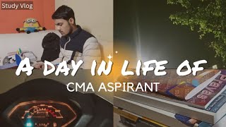 A day in life of CMA ASPIRANT An honest study vlog  Cma study vlog [upl. by Adnirual425]