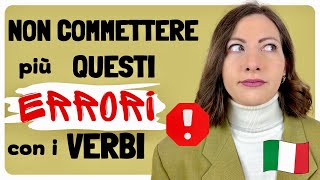 12 ERRORI che ITALIANI e Stranieri Fanno con i VERBI Lezione di Grammatica Avanzata C1C2 🇮🇹 [upl. by Anigger596]