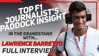 Lawrence Barretto Interview  In the Grandstand FULL chat about F1 insight and 2021 predictions [upl. by Arsuy]