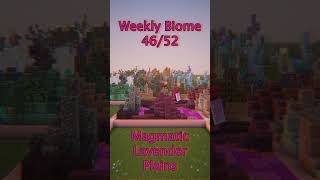 Magmatic Lavender Plains  Weekly One Chunk Biome 4652 minecraft onechunkchallenge shorts [upl. by Carlynn144]