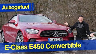 2021 Mercedes EClass Convertible  the most comfortable Cabriolet Facelift REVIEW E450 [upl. by Elle111]