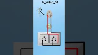 2 5pin socket board wiring 👍 electrical electrcian homeimprovement electrian homewiring [upl. by Skees738]