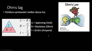 Elektricitet 2  Ström spänning och resistans [upl. by Enegue]