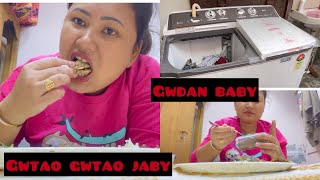 Washing Machine gwdan labai Sarai gwdan ao songjenby￼ ￼Mukbang￼￼￼ [upl. by Helbonia]