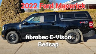 2022 Ford Maverick  Fibrobec EVision A RE CX classic Bed Cap topper [upl. by Ynaffets]