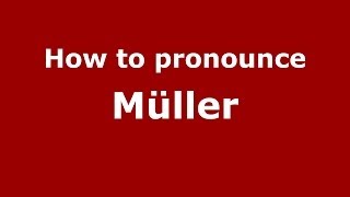 How to pronounce Müller ItalianItaly  PronounceNamescom [upl. by Ariela693]