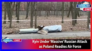 Kyiv Under ‘Massive’ Russian Attack while Poland is gearing up its air force in response [upl. by Nauqas]