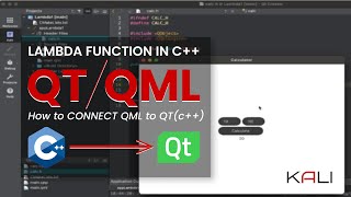 Lambda Function in C  QML\QT  Making GUI in C  C Calculator  Tutorial  C Application [upl. by Gilder]