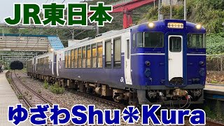 【JR東日本】快速ゆざわShu＊Kuraに乗車して来ました！ [upl. by Barabbas97]