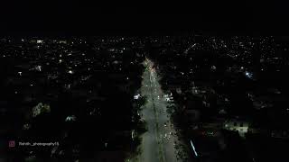 Nizamabad city Drone Night view [upl. by Anehc]