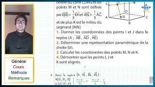 📝PDF  EXO TYPE DS 4  Vecteurs droites et plans de lespace [upl. by Aynatan]