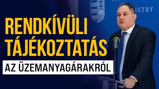 Rendkívüli tájékoztatás az üzemanyagárakról [upl. by Breen]