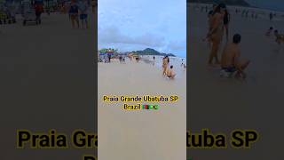 praia Grande Ubatuba SP Brazil 🇧🇩🇧🇷beachwalkbrazil brazilbeaches praia somoynews360 beachlife [upl. by Etnuaed691]