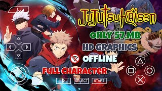 Game Jujutsu Kaisen PPSSPP on Android Offline HD Graphics Full Characters Mod Naruto  Gameplay [upl. by Guntar421]