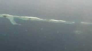 flight in the air above the Marshall Island Majuro [upl. by Nosak263]