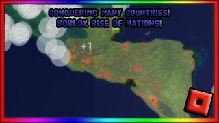 Conquering Many Countries  ROBLOX Rise Of Nations [upl. by Aerdnad]