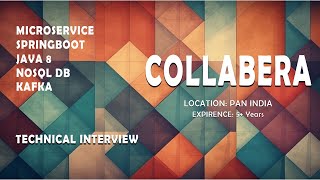 SELECTED  Collabera  Java microservice spring boot real time interview  Real time interview [upl. by Vasyuta913]