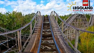 Coastersaurus Front Seat OnRide POV 4K  Legoland Florida [upl. by Niltak]