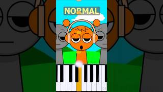 Oren Theme Incredibox Sprunki  Normal Vs Horror on piano [upl. by Teplitz]