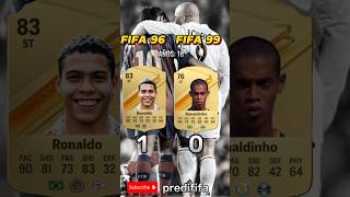 Ronaldinho VS Ronaldo Nazario EVOLUCION FIFA 🇧🇷🤩 [upl. by Yerrot]