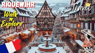 Riquewihr 🇫🇷 Most Beautiful Villages of France 🌞 Christmas Village Walking Tour 🌷 [upl. by Cari]