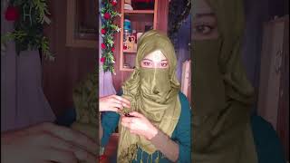 Eid Special Hijab with Niqab Tutorial  Full Coverage summer Hijab Tutorial With Saree Salwar [upl. by Ahsinyt511]