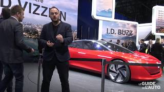 Salon de Genève 2018  le concept Volkswagen ID VIZZION [upl. by Allenrac]