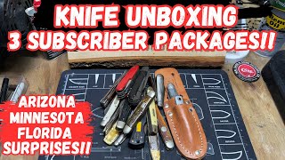 Ultimate Knife Unboxing 3 Surprising Subscriber Packages [upl. by Leopold]