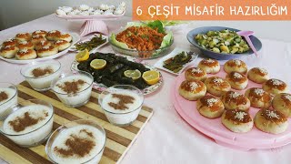 12 KİŞİLİK 6 ÇEŞİT MİSAFİR HAZIRLIĞI🎉GÜN MENÜM [upl. by Eniahs948]