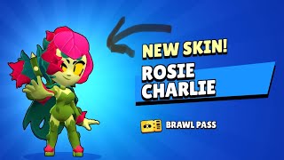 Unlocking ROSIE CHARLIE In Brawl Stars Brawl Pass brawlstars [upl. by Mabelle]