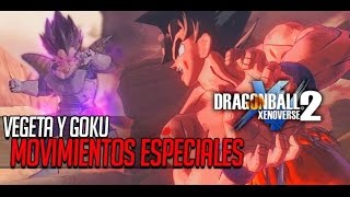 Dragon Ball XENOVERSE 2  GOKU VEGETA y sus ATAQUES ESPECIALES  MERISTATION [upl. by Henke]