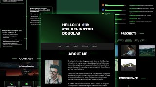 Build A Professional Web Developer Portfolio From Scratch  HTML CSS and JavaScript [upl. by Xineohp]