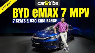 BYD eMAX 7 India ki pehli electric 67 seater MPV launch hui [upl. by Elmer]