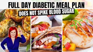 EASY Diabetes Friendly Recipes  FULL DAY Of Low Carb Meals To Control Blood Sugar [upl. by Ybocaj]