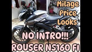 KAWASAKI ROUSER NS160 FI BAJAJ 45KM50KML REVIEW NO INTRO MUKHANG BIGBIKE MURANG MURA LANG [upl. by Litch]