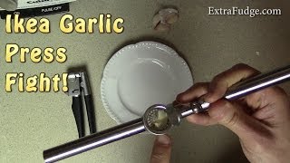 Ikea Koncis and Vardefull Garlic Press Comparison and Review 365 [upl. by Edyak499]