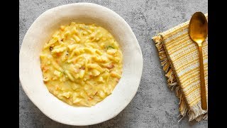 Pasta e patate con provola affumicata  Ricetta Tradizionale  Chef Stefano De Gregorio  Saporie [upl. by Ivah528]