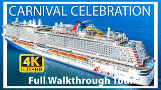 Carnival Celebration  Full Walkthrough Cruise Ship Tour 2024  Roller Coaster amp Water Park   2024 [upl. by Ayidah468]