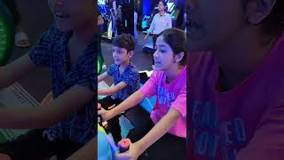 Playing games at gamer paradise Alina and Alyan [upl. by Dreda]