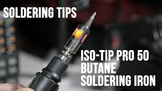 ISO TIP Pro 50 Butane Soldering Iron  Ham Radio QampA [upl. by Adnolahs]