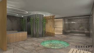 VirginiaWaterBathroomDesigns luxurious LuxuryBathroomDesign by Concept Virtual Design [upl. by Aicilav62]