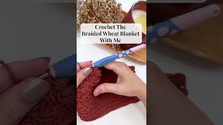 Free Crochet Blanket Pattern  The Braided Wheat Crochet Blanket [upl. by Assenna]