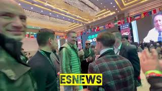 USYK reaction to prediction that he Kos fury in 3 [upl. by Kall]