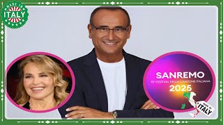 Barbara d’Urso a Sanremo 2025 Interviene Carlo Conti [upl. by Bari]