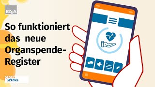 Das OrganspendeRegister  einfach erklärt [upl. by Sou]