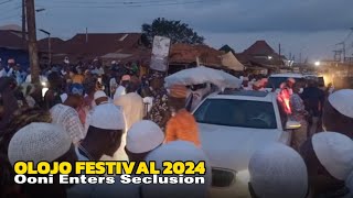 Olojo Festival 2024 Watch The Arrival of Ooni of Ife at Ile Imole As He Begins 7Day Seclusion [upl. by Kipper]