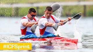 Final K2M 200m Sprint 2  Duisburg 2015 [upl. by Nirrok]