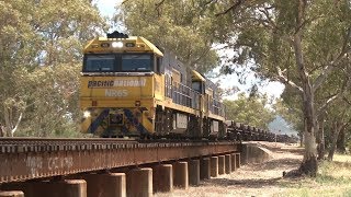 Pacific National Steel Trains of Australia  201718 [upl. by Hamnet]