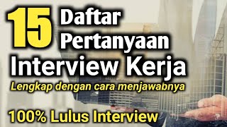 Tips Jawab Pertanyaan Ceritakan Tentang Dirimu dari Vina Muliana  Ruang HRD bersama Vina Muliana [upl. by Collete]