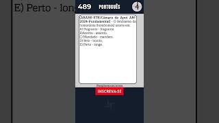 📘 489  QUESTÃO DE PORTUGUÊS PARA CONCURSO quiz concurso portugues simulado teste [upl. by Eeleimaj764]